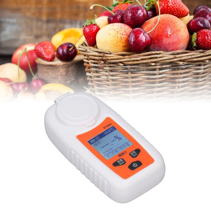 Global simple assemble options Digital Brix Refractomete,Brix Tester Meter Fruit Beer Drinks Wine Sugar Content Measuring Instrument Suger Meter,for Ugar Content Measurement of Sugar Fruit Food Honey Budget friendly sizing alternatives - Image 4