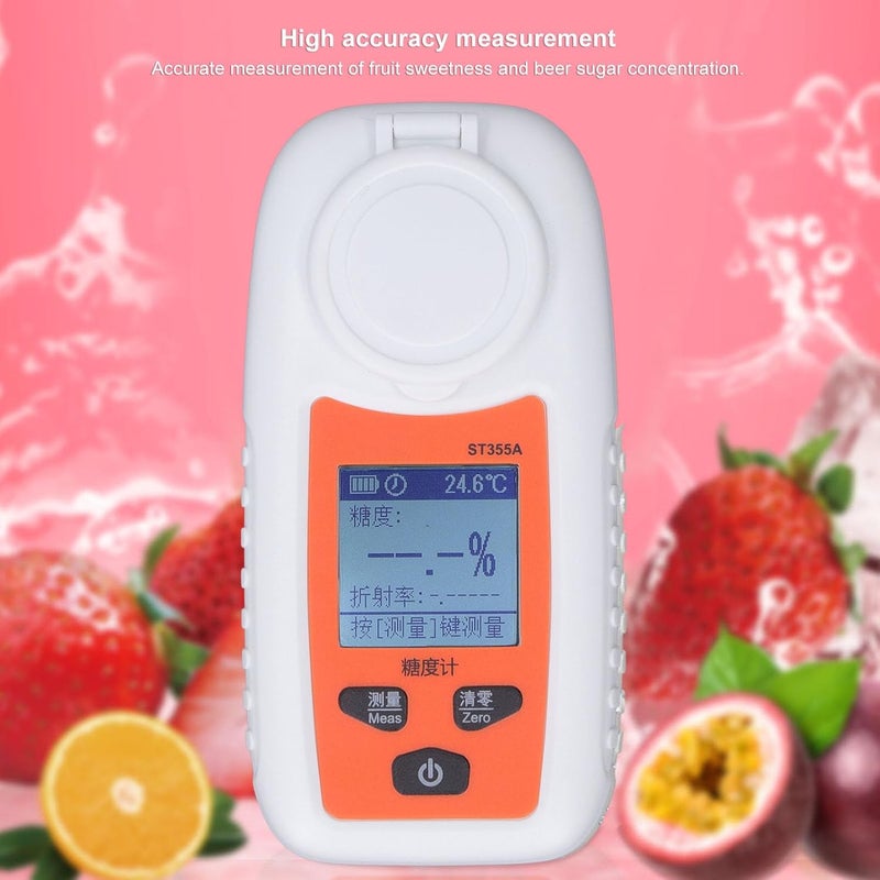 Global simple assemble options Digital Brix Refractomete,Brix Tester Meter Fruit Beer Drinks Wine Sugar Content Measuring Instrument Suger Meter,for Ugar Content Measurement of Sugar Fruit Food Honey Budget friendly sizing alternatives - Image 5