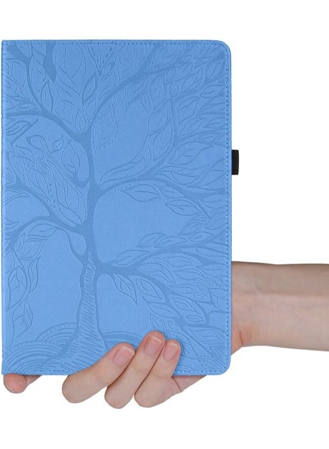 عام متوافق مع لينوفو تاب بي 12 12.7 بوصة 2023 (تب-370 فو/تب-371 فك) شجرة الحياة حافظة تابلت ، تي بي يو + بو الجلود 360 درجة دوارة مسنده غطاء مع السيارات ويك / النوم - Image 2