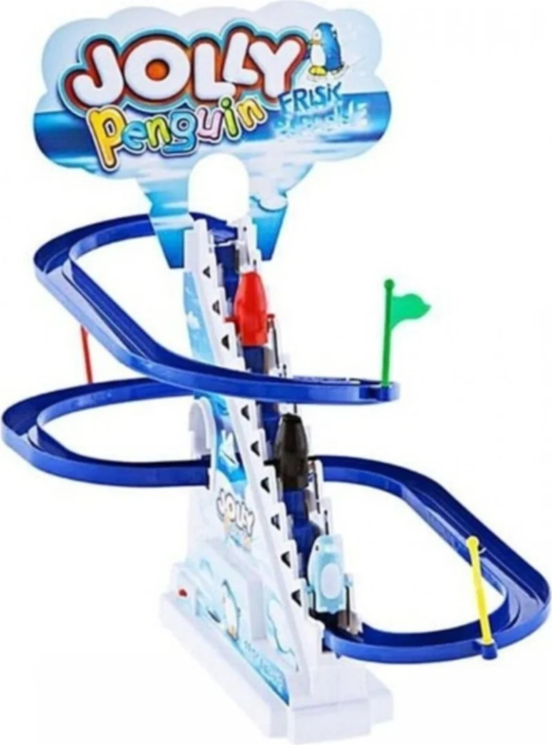 Suden Battery Operated Crazy Ladder Sliding Penguins