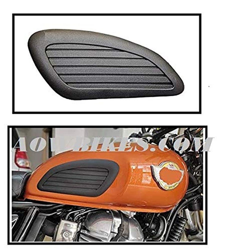 PA Anti Slip Fuel Tank PAD Universal for Royal Enfield Interceptor 650, Matte Black - Image 2