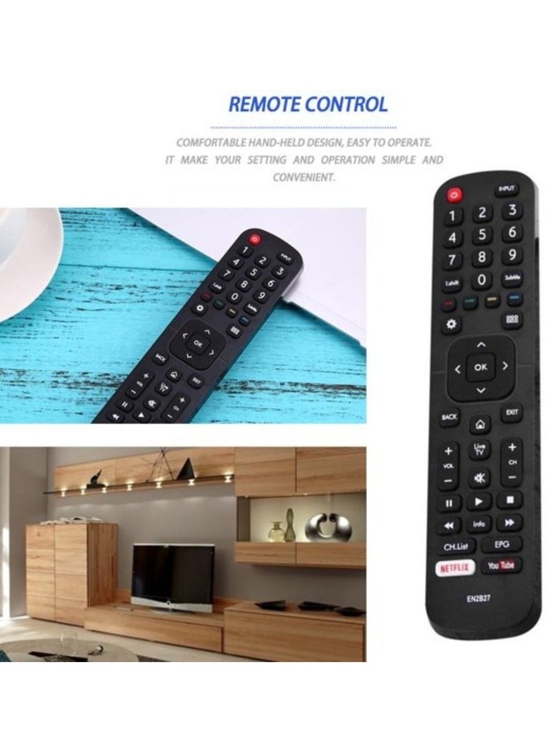 PopZa Remote Control Replacement For Hisense TVs Black - Image 4