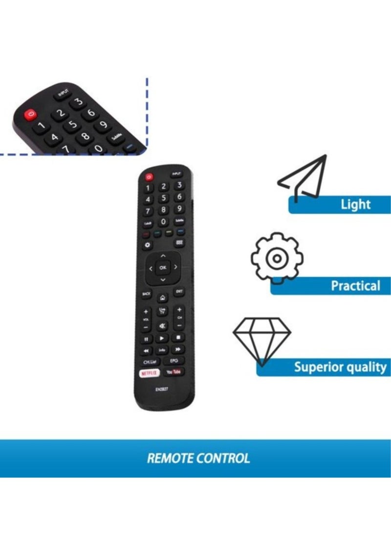 PopZa Remote Control Replacement For Hisense TVs Black - Image 3