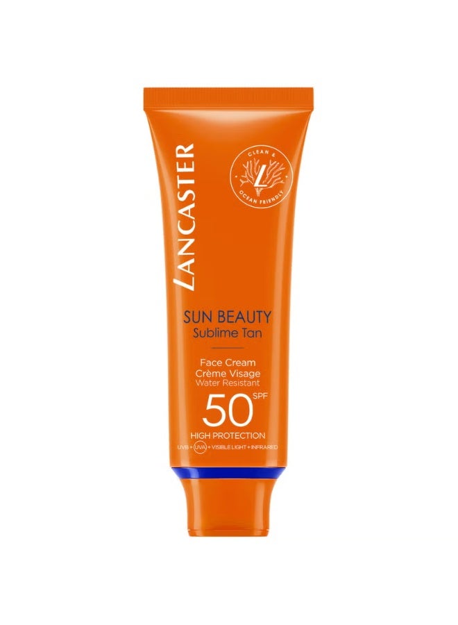 لانكستر كريم لانكستر صن بيوتي للوجه بعامل حماية من الشمس 50، 50 مل - Image 1