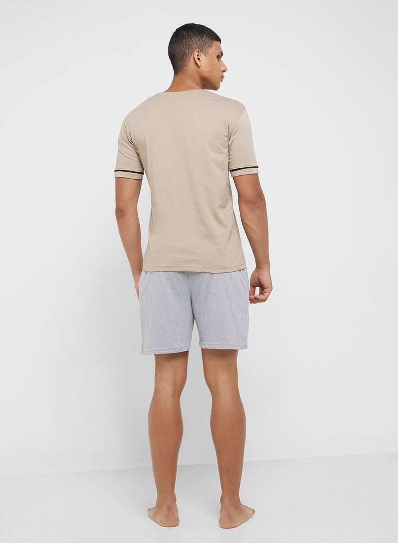 Seventy Five Nightwear T-Shirt & Shorts Set  - Image 2