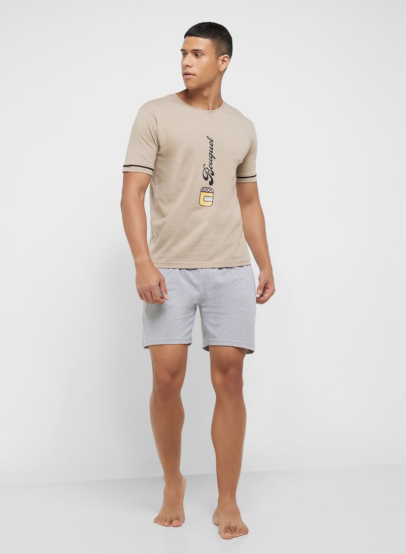 Seventy Five Nightwear T-Shirt & Shorts Set  - Image 5