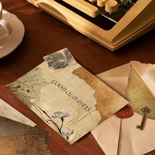 Desecraft Vintage Border 12x12 Scrapbooking Cardstock Decorative Paper - 36 Sheets - for Card Making Background Origami Textured Decorative Scrapbook Paper Scrapbook Materials Supplies - Image 3