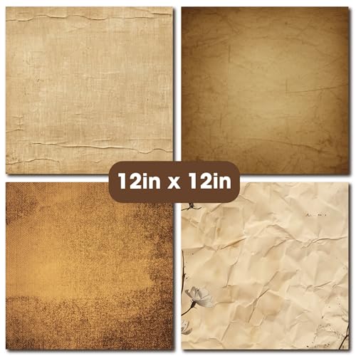 Desecraft Vintage Border 12x12 Scrapbooking Cardstock Decorative Paper - 36 Sheets - for Card Making Background Origami Textured Decorative Scrapbook Paper Scrapbook Materials Supplies - Image 4