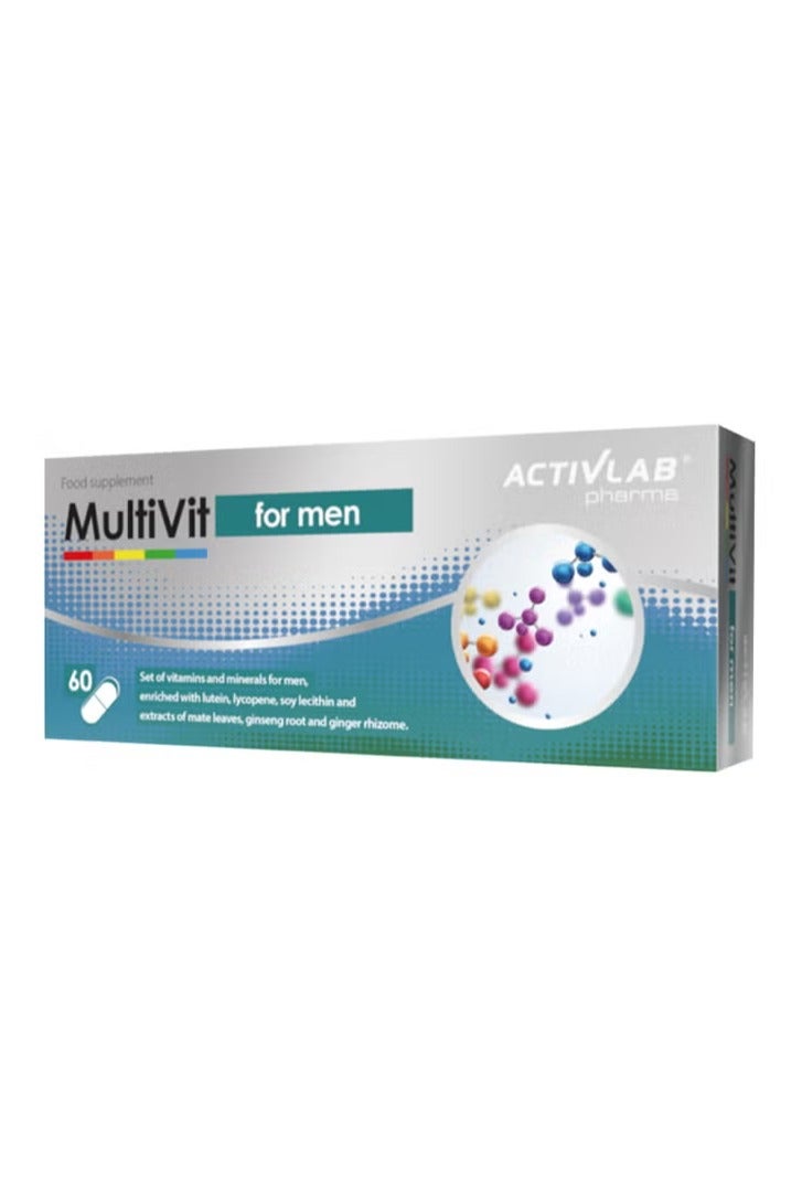 Activlab Pharma مالتي فيت للرجال، 60 كبسولة، فيتامينات متعددة للرجال - Image 2