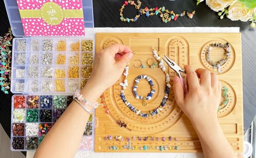 ygorios Jewelry Making Kit for Adults - 1760 PC Crystal Beads, 800 PC Jewelry Findings, DIY Bracelet, Earring - Image 2