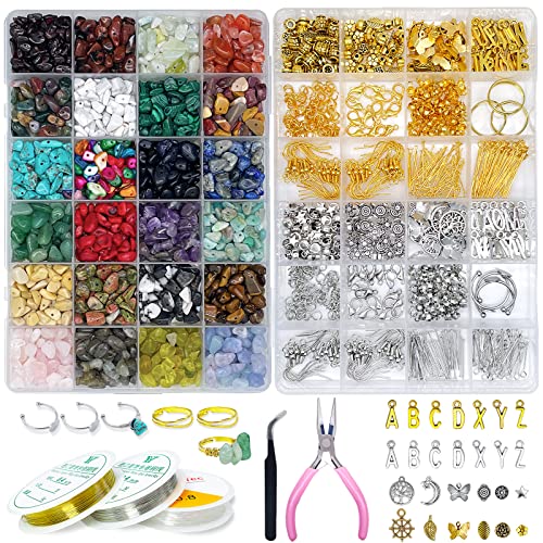 ygorios Jewelry Making Kit for Adults - 1760 PC Crystal Beads, 800 PC Jewelry Findings, DIY Bracelet, Earring - Image 1