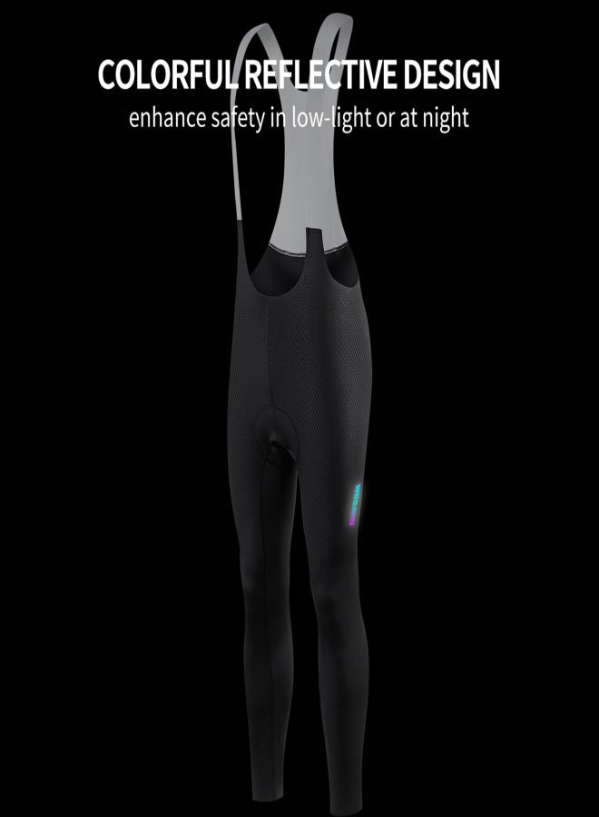 WOSAWE WOSAWE Men's Cycling Bib Pants High-Density Padded Bike Long Legging with Back Pocket Riding Bib Tights for Road and Gravel Biking - Image 2