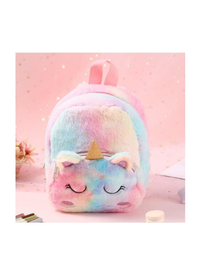 General - Unicorn Backpack Cute Plush Mini Bag, Fashionable and Cute, Suitable for Girls' Kids - Image 1