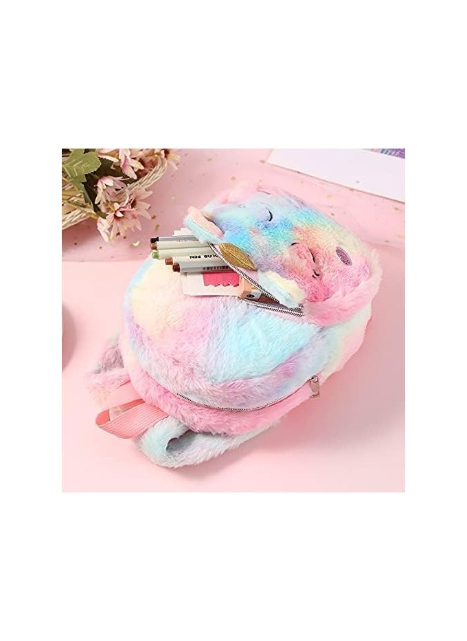General - Unicorn Backpack Cute Plush Mini Bag, Fashionable and Cute, Suitable for Girls' Kids - Image 1