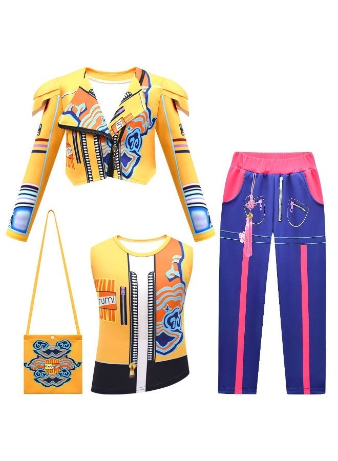 general K-Pop Demon Hunters girls' suits, costumes, children's performances, four-piece sets, gifts for family and friends - Image 1