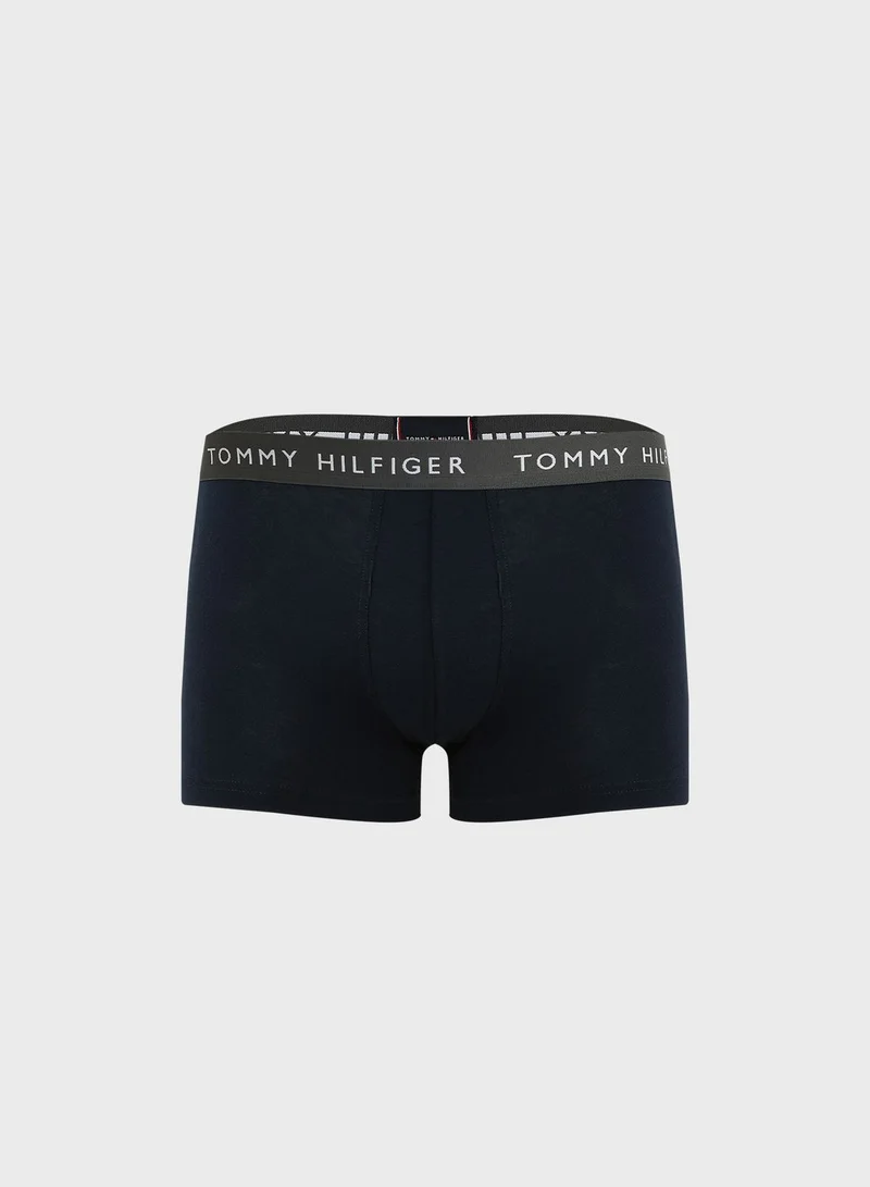 TOMMY HILFIGER 3 Pack Logo Band Trunks