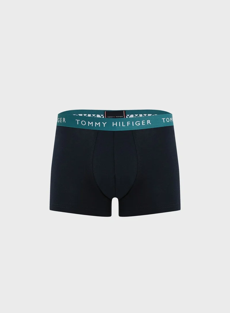 TOMMY HILFIGER 3 Pack Logo Band Trunks