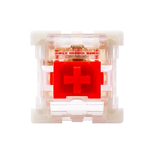 outemu Red Switches 65-Pack, 3 Pin Key Switches - Cherry MX Equivalent DIY Replaceable Switches for Mechanical Keyboard 45gf Linear/RGB/Dustproof - Image 2