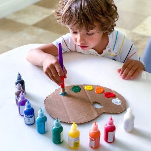 Scribbles 13903 3D Fabric Paint Shiny, White - Image 5