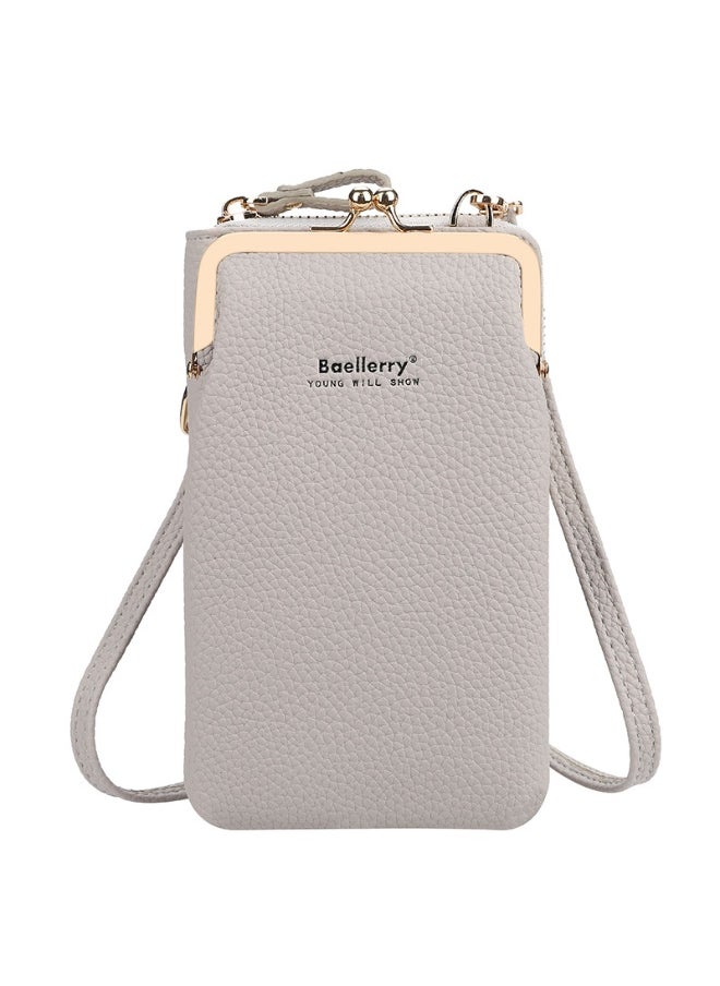 baellerry Korean Mobile Phone Bag Vertical Women's Bag Fashion Senior Sense Women's Single Shoulder Crossbody Bag Purse  - Image 1