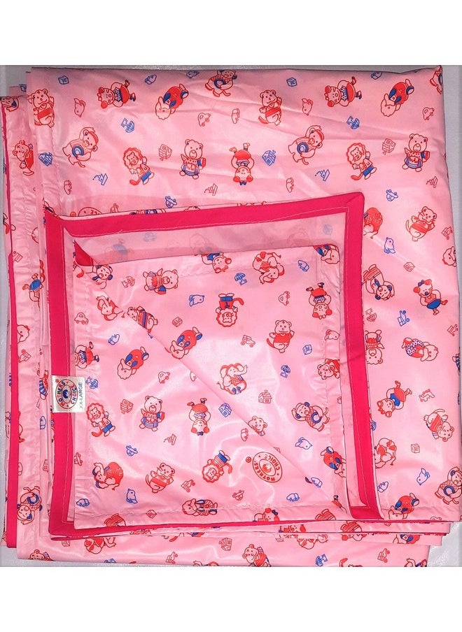 Mothers Choice ® King Waterproof Pvc Plastic Mattress Protector/Bed Protection Sheet For Baby And Adult, 95 X 73 Inches - Pack Of 1, Pink  - Image 1