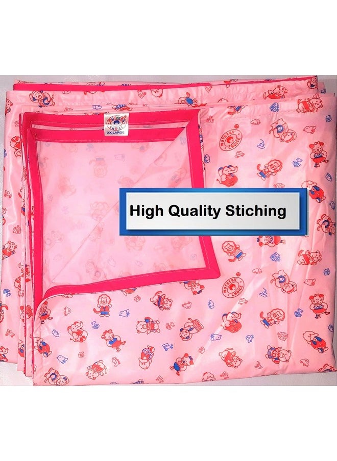 Mothers Choice ® King Waterproof Pvc Plastic Mattress Protector/Bed Protection Sheet For Baby And Adult, 95 X 73 Inches - Pack Of 1, Pink  - Image 2