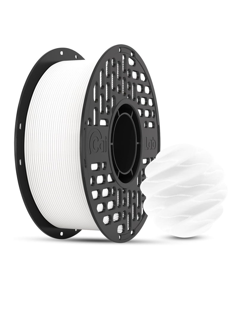 Cai Lab PETG Filament 1.75mm, CaiLab New Heat/Water Resistant Filament, High Toughness, ±0.02mm Accuracy, Low Warping, Tangle Free, Compatible with Bambu Lab, Creality and Elegoo 3D Printer, 1KG (White) - Image 1