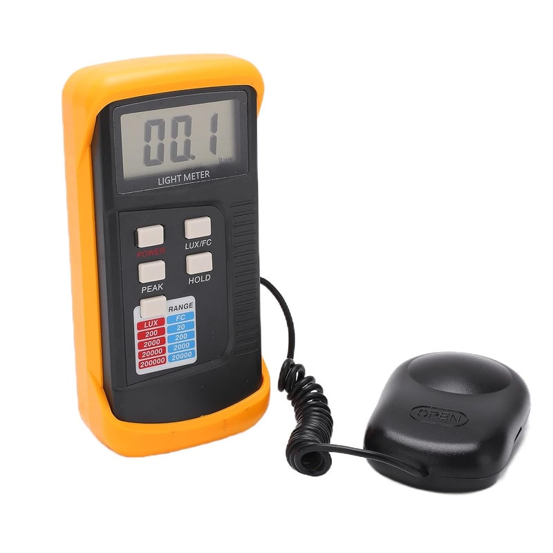 LX1330B مقياس الإضاءة الرقمي 200000 لوكس نطاق كابل ملف مرن قياس الضوء الداخلي والخارجي - Image 4