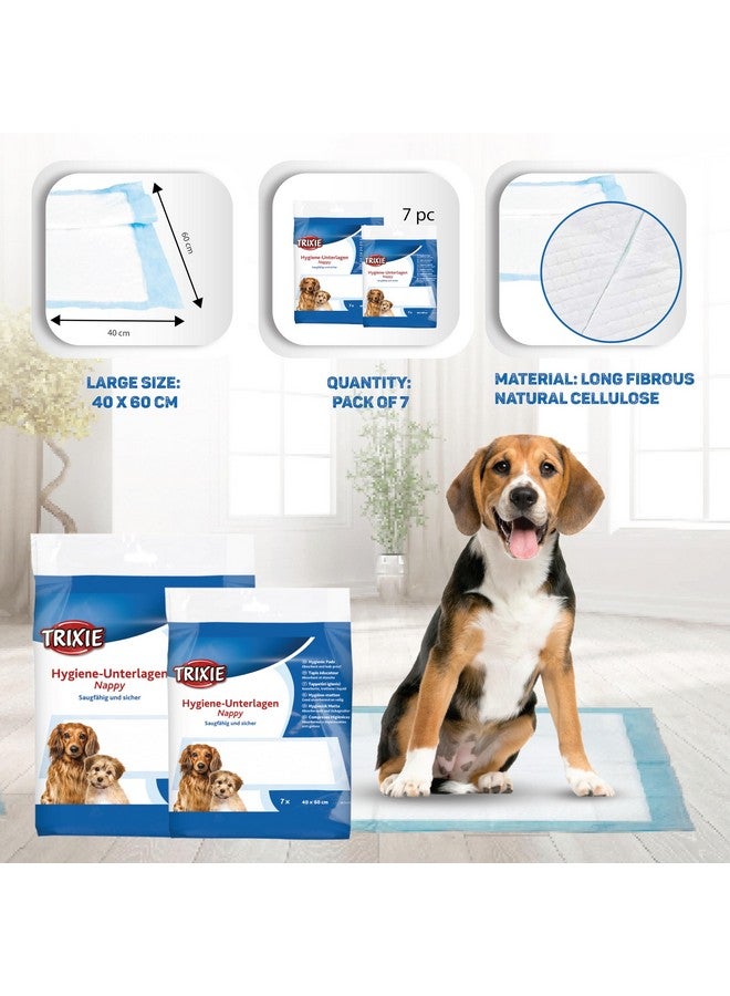 تريكسي حفاضات للكلاب مصنوعة من مادة السليلوز الطبيعية الليفية الطويلة، وهي فائقة الامتصاص للكلاب، ويمكن استخدامها في سلال الكلاب أو أسرتها في حالة سلس البول - 40 × 60 سم، عبوة من 7 قطع - Image 3