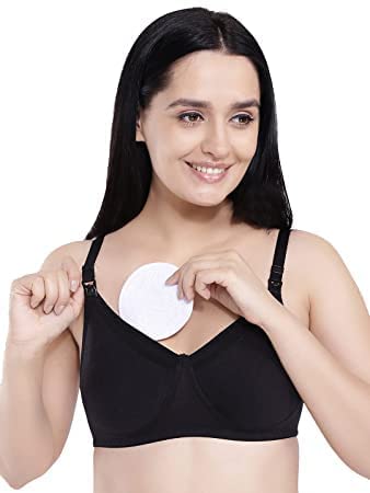 ANTIL'S Reuseable & Washable Maternity Nursing Breast Pad for Feeding Mothers (4 Pieces) White - Image 2