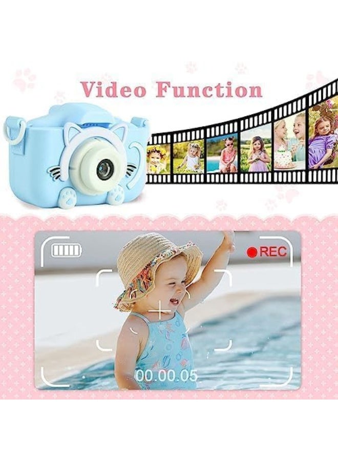 MANAM TRADING 12MP Front and Back Dual Cameras for Taking Photos and Recording Videos, Game Children Camera Built-in Multiple Cute Cartoon Photo Frames with 2.0in IPS Screen Gift - Image 5