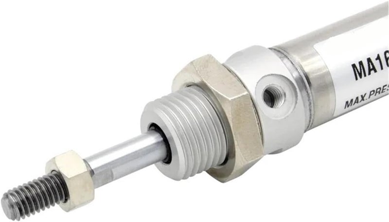 Pneumatic Cylinder 20 Bore 300mm Stroke MA20X300S Round End Type - Image 1
