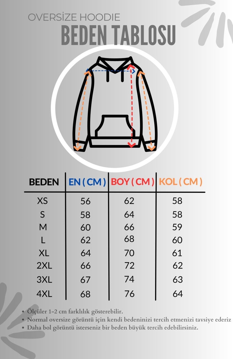 Fuddy Moda The Weeknd Logo Back Printed Hooded Sweatshirt, Unisex Oversize The Weeknd Printed Hoodie - Image 3