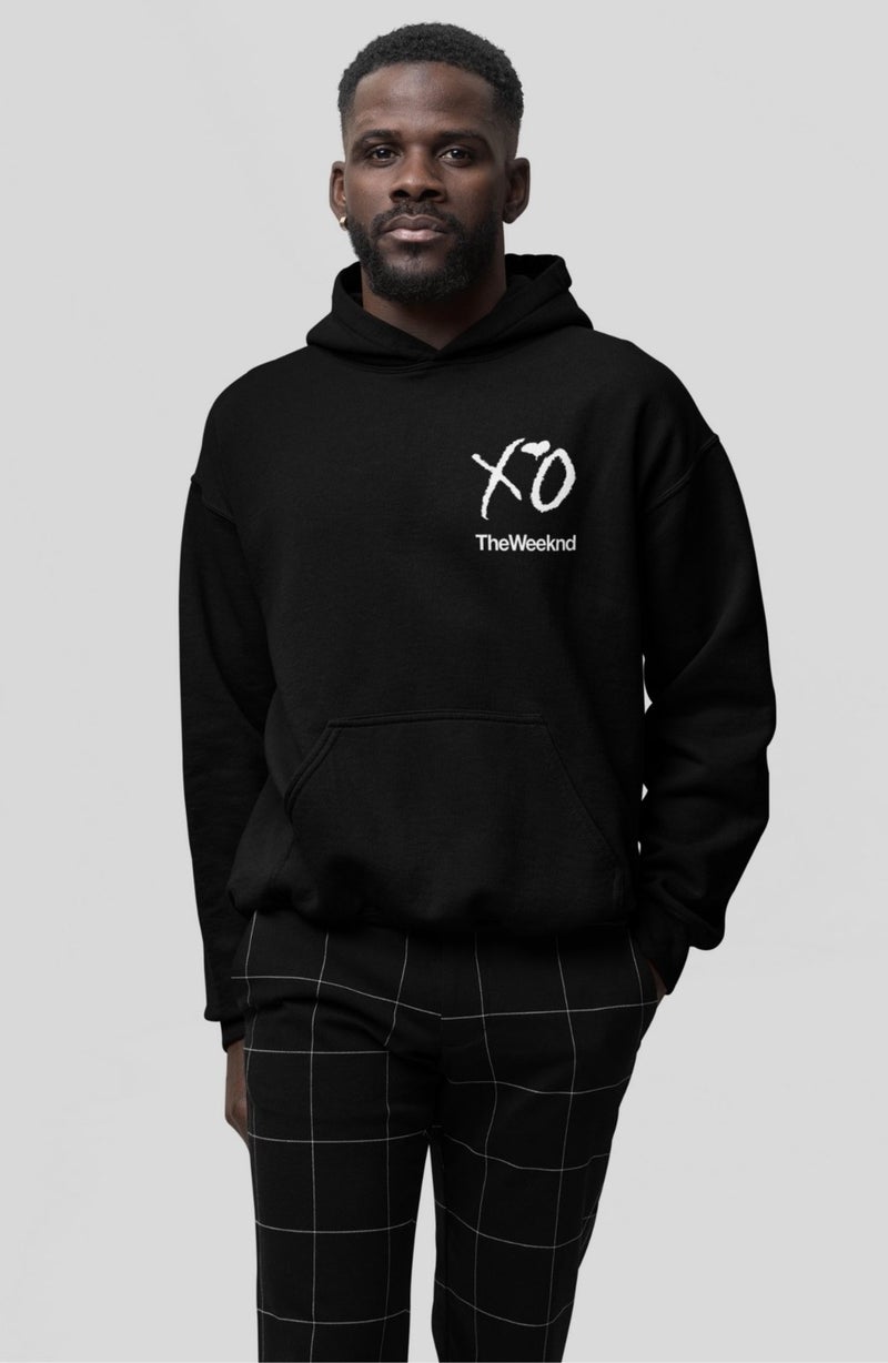Fuddy Moda The Weeknd Logo Back Printed Hooded Sweatshirt, Unisex Oversize The Weeknd Printed Hoodie - Image 4