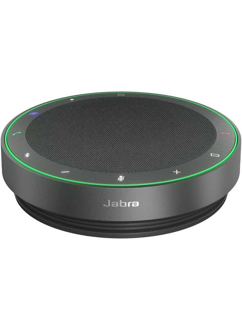 Jabra 4700 mAh Speak2 75 Portable Speakerphone, Microsoft Teams Certified, 4 Beamforming Microphones, Full-Duplex Audio, 65mm Full-Range Speaker, Noise & Echo Cancellation, Bluetooth 5.2, USB-C/USB-A, Up to 32 Hours Battery, IP64, 4.5m Room Coverage, Dark Grey | 2775-319 - Image 1