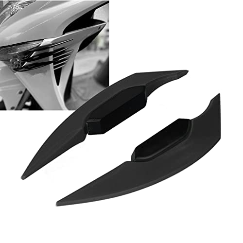 Akozon 1 Set of Motorcycle Side Winglet Aerodynamic Spoiler, Compatible with Universal Motorcycles and Electric Bikes (Black) - Image 3