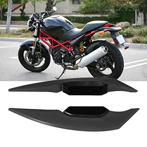 Akozon 1 Set of Motorcycle Side Winglet Aerodynamic Spoiler, Compatible with Universal Motorcycles and Electric Bikes (Black) - Image 4