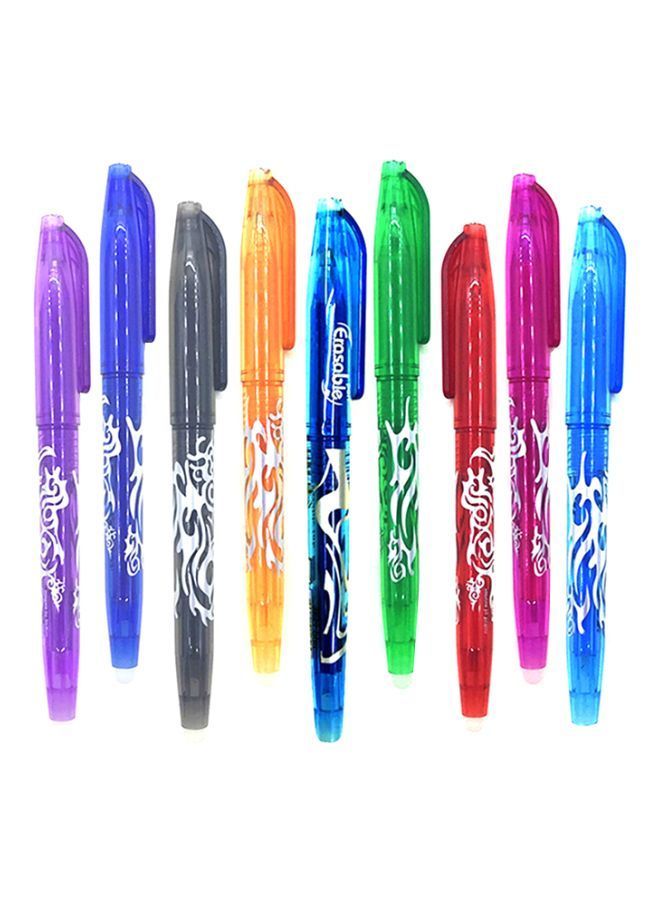 نيبمينينت طقم أقلام حبر جل قابلة للمسح مكون من 9 قطع أزرق/وردي/ذهبي - Image 1