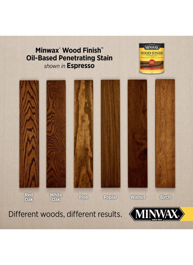 Minwax 227634444 Wood Finish Penetrating Interior Wood Stain 1 2 Pint Espresso  - Image 2