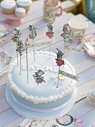 Talking Tables Alice In Wonderland Party Supplies | Canape Picks or Cake Decorations | Great For Mad Hatter Tea Party, Birthday Party And Baby Shower | 12 Pack - Image 2