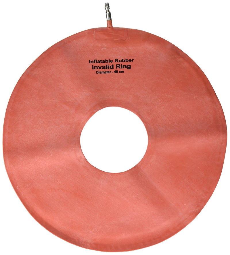 GrahamField Inflatable Rubber Invalid Ring 250 Lb Weight Capacity 16 Diameter Red Relief Cushion Seat 1821