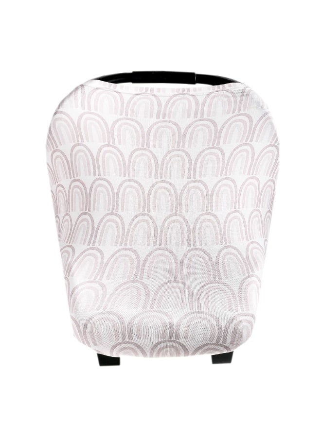 Copper Pearl Multi-Use Cover: Car Seat Covers, Nursing Cover, and Stroller Cover for Sun - Stretchy Fabric, All-Season Use, Stylish Designs, Easy Access for Moms - Bliss - Image 1