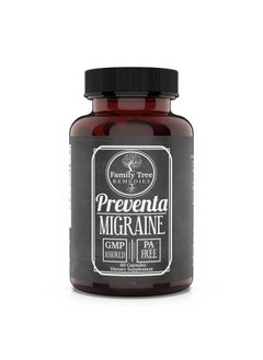 Preventa Migraine Relief Natural Daily Headache Prevention Supplement 1 Month Supply 60 Caps With 150Mg Pafree Butterbur Root 400Mg Feverfew 400Mg Riboflavin And 60Mg Magnesium