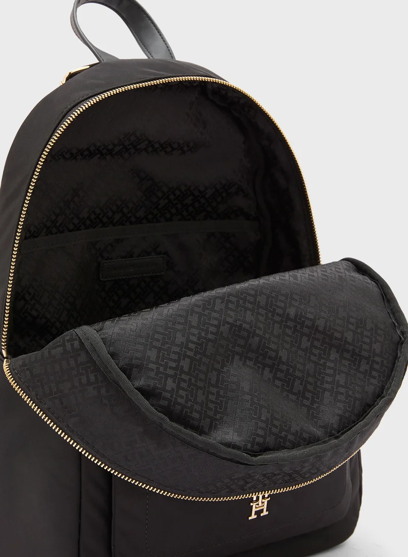 TOMMY HILFIGER Logo Detail Top Handle Backpack