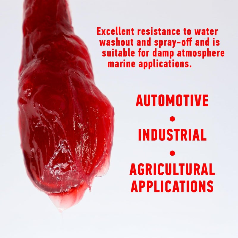 ABRO #2 Super Red Lithium Grease: Multipurpose Heavy-Duty Lubricant for Extreme Conditions, Automotive, Industrial, & Agricultural Use, Wheel Bearings, Brakes 16oz. - Image 5