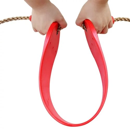 Shopster Replacement Flexible Swing Seat for Kids & Adults - 27 Inches Long Wraparound Outdoor Swing, Non-Slip EVA Material, Non-Toxic, Ideal for Garden Fun - Red - Image 5
