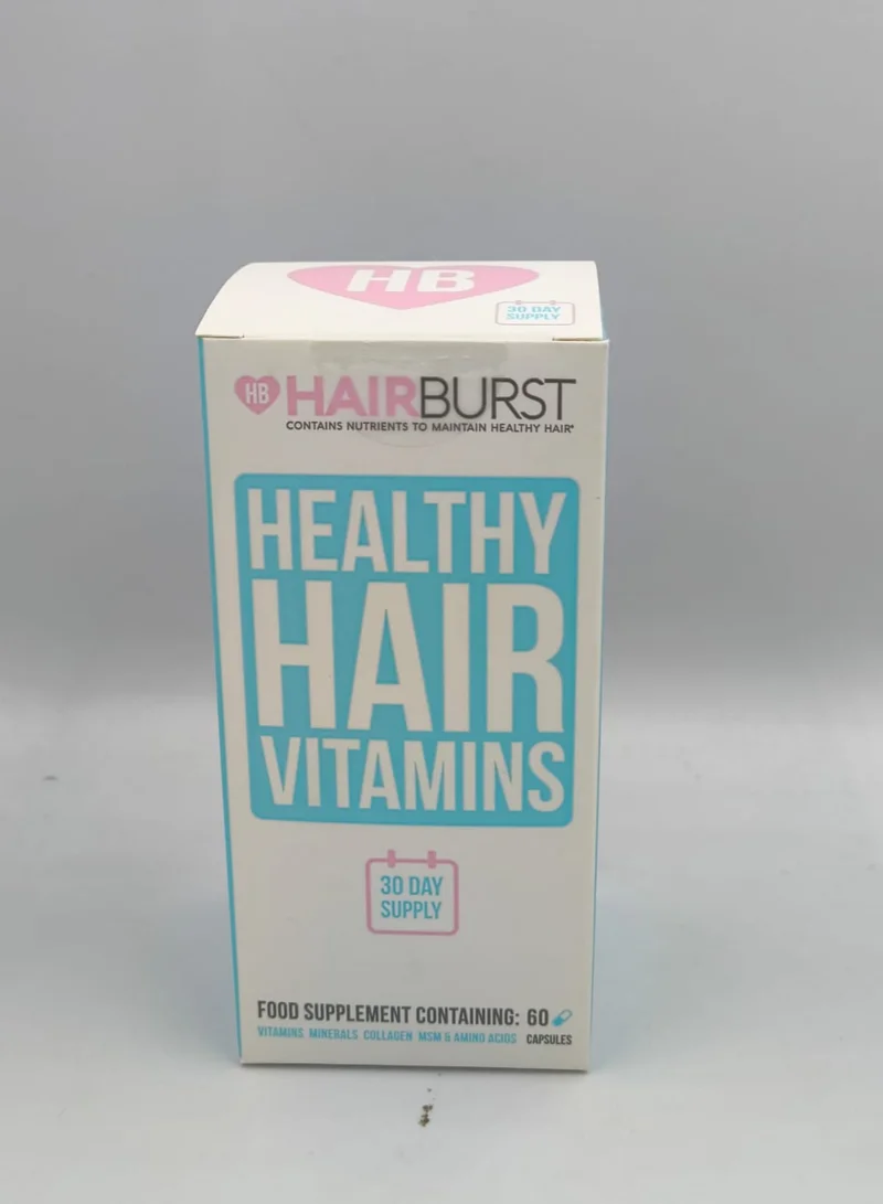 HAIR BURST Hairburst Healthy Hair Vitamins, 30 Day Supply, Contains Vitamins, Minerals, Collagen, MSM & Amino Acids, 60 Capsules