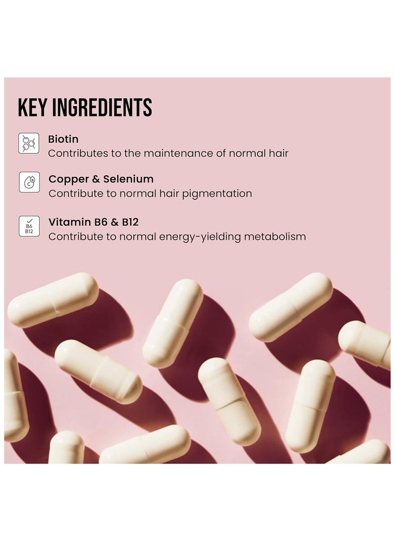 HAIR BURST Hair Growth Vitamins with Biotin, Selenium & Zinc - 23 Premium Vitamins & Minerals - Supports Healthy Hair, Prevent Breakage (60 Capsules, Adult Women)  - Image 3