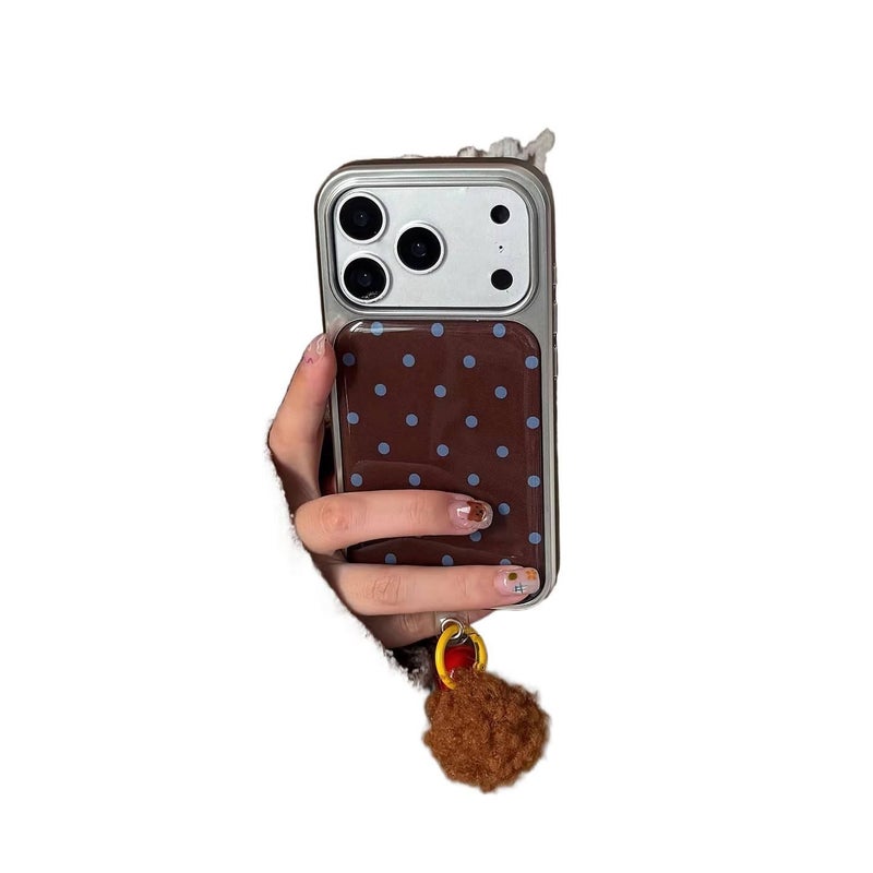 غطاء واقي | مقاوم للصدمات لـ iPhone 16 / 16 Plus / 16 Pro / 16 Pro Max | حماية من السقوط | Acrylic | بني - Image 2