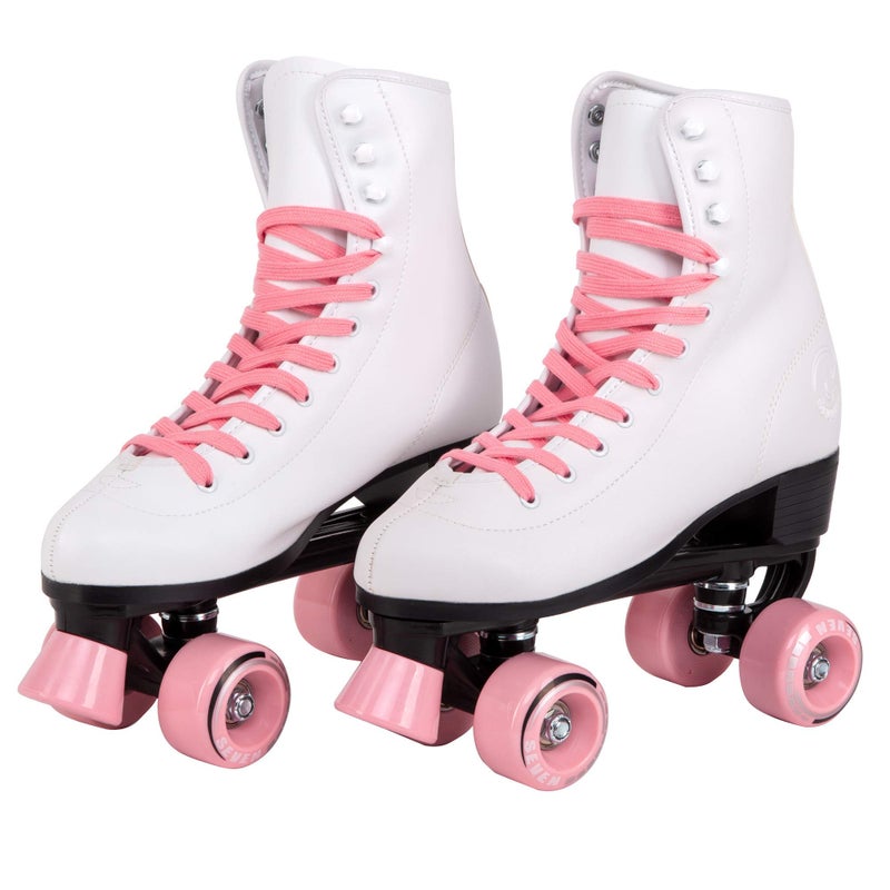 C SEVEN C7skates Quad Roller Skates | Retro Design (Candy Pink, Youth 2) - Image 2